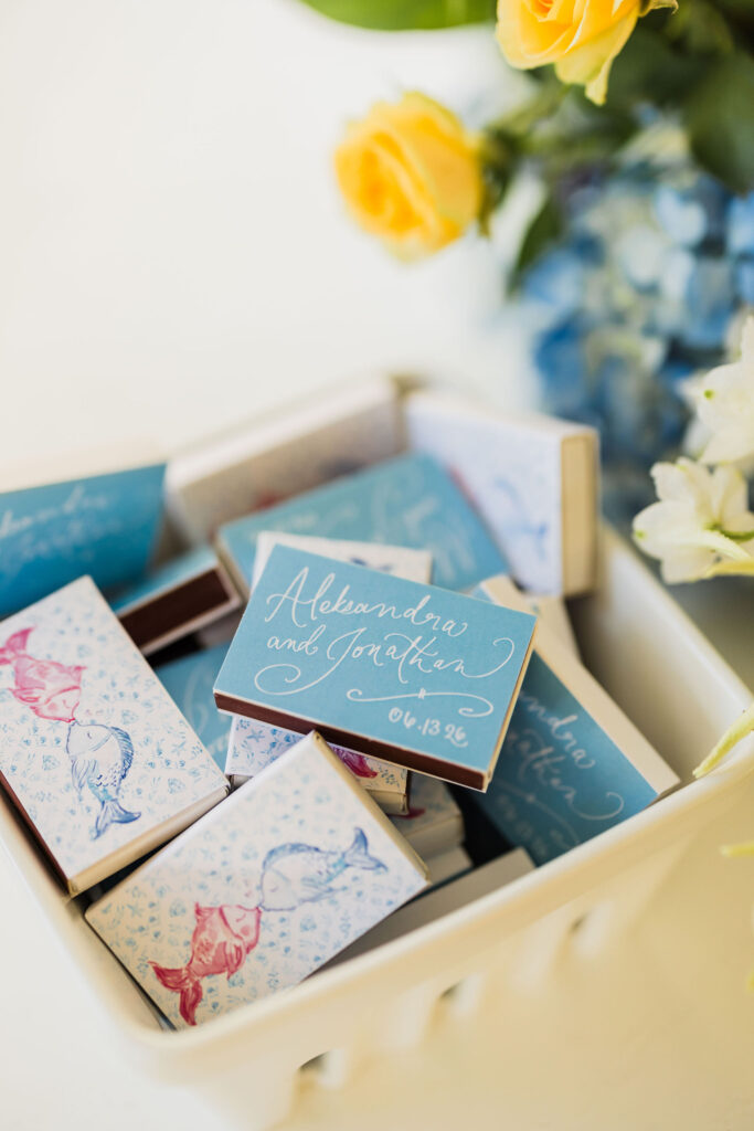Custom matchbook favors